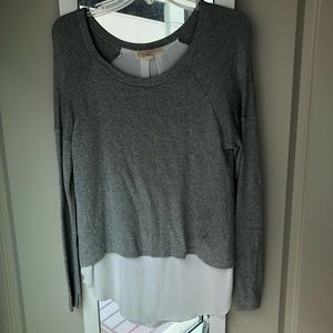 Michael Kors Sweater Blouse Overlay